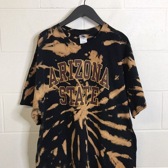 New Agenda by Perrin T-Shirt Size 2XL Arizona State Black Tie Dye - Picture 2 of 11
